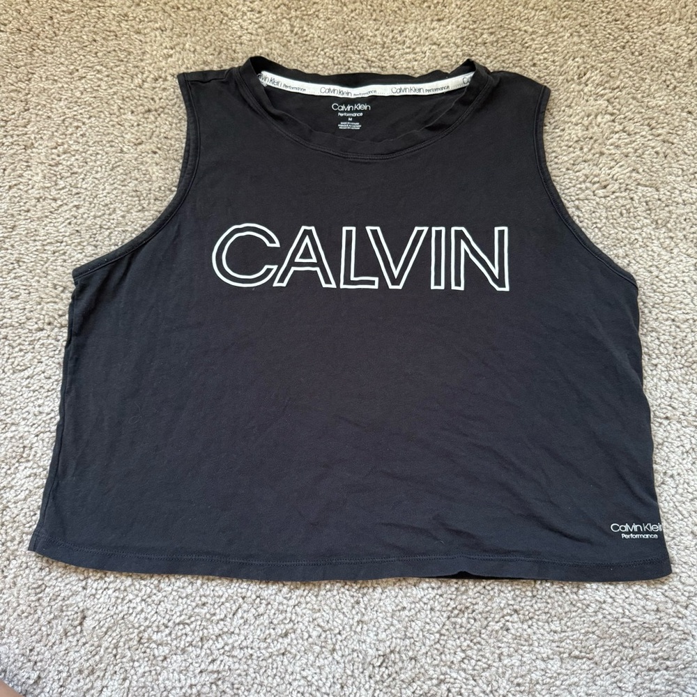 Calvin Klein Crop Top Black Medium